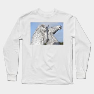 The Kelpies , Helix Park, Falkirk , Scotland Long Sleeve T-Shirt